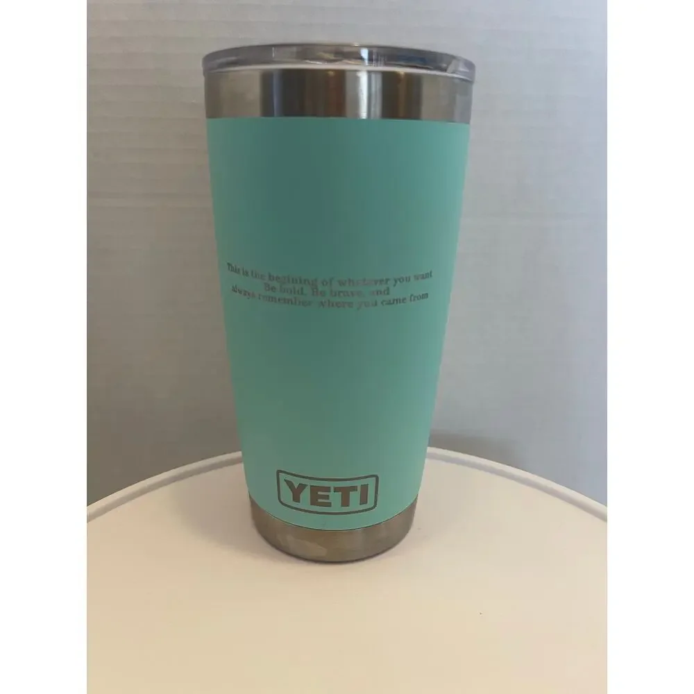 Yeti Tumbler-Retired aqua blue